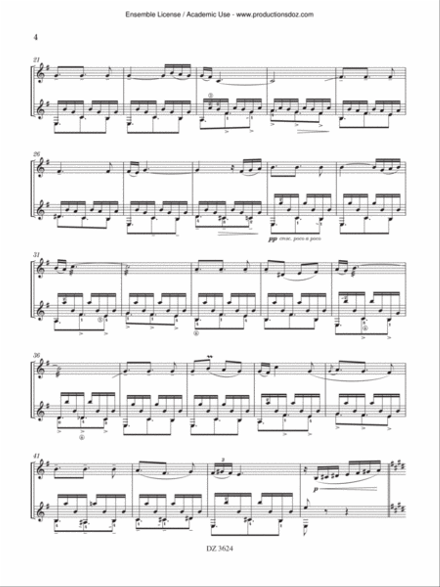 3 Canzoni napoletane 3 Canzoni napoletane Classical Guitar scores gallery preview page 4