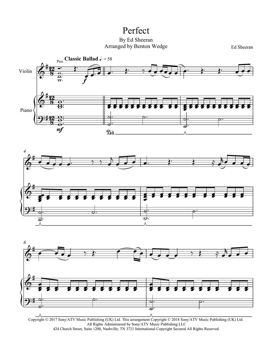 Perfect Violin Solo scores gallery preview page 3