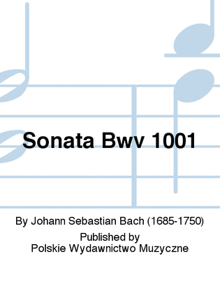 Book cover for Sonata Bwv 1001