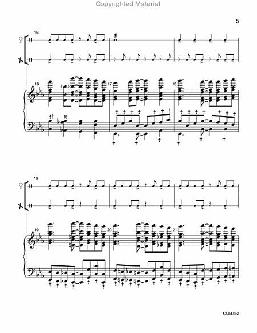A Caribbean Christmas Handbell Choir scores gallery preview page 5