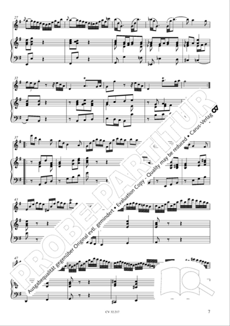 Flute Sonatas in E Minor and F Major (Flotensonaten in e-moll und F-Dur) Flute scores gallery preview page 8