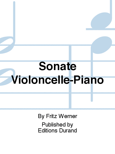 Sonate Violoncelle-Piano