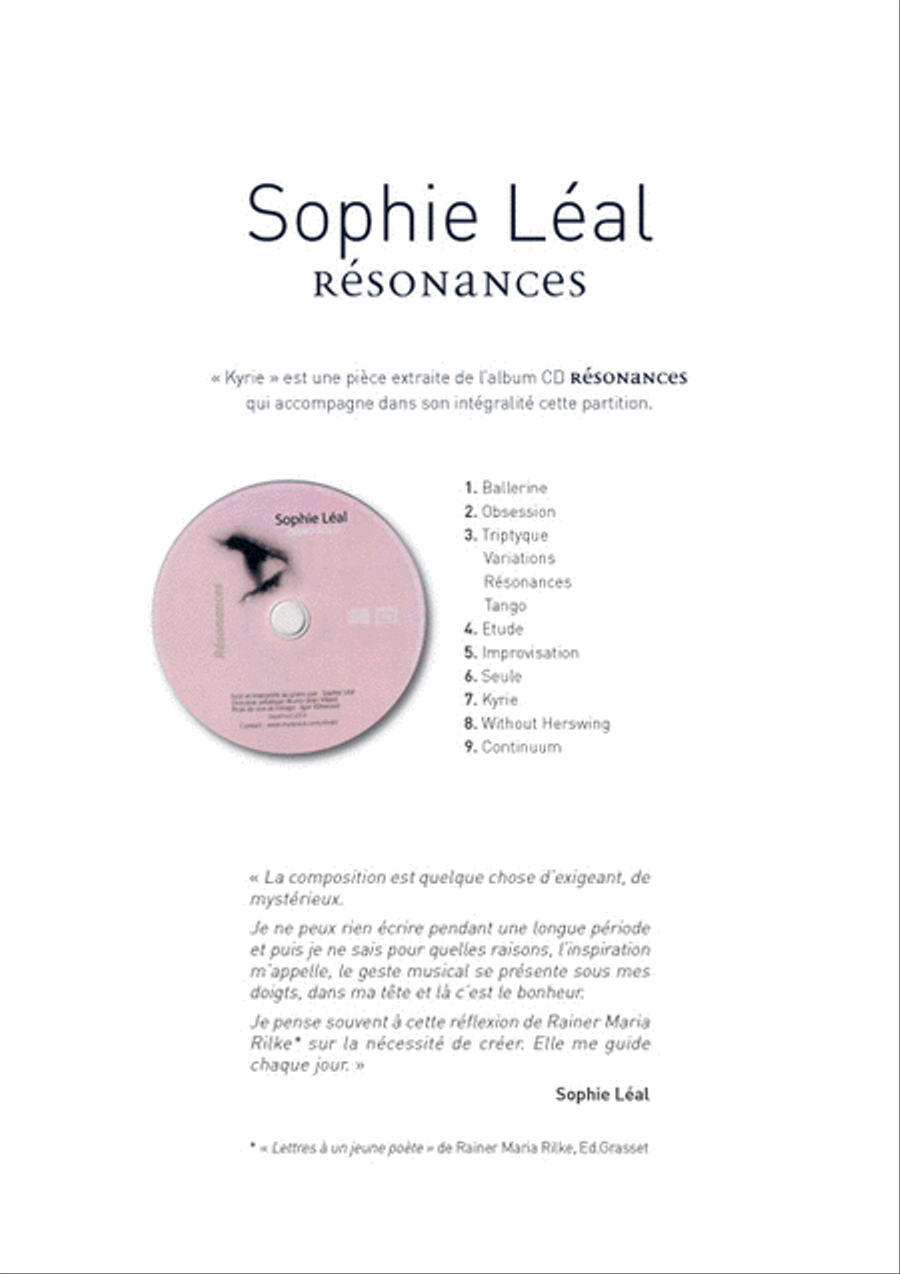 Kyrie + Album `Résonnances` Inclus Piano Solo scores gallery preview page 2
