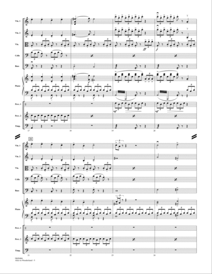 Alice In Wonderland - Full Score Orchestra scores gallery preview page 4