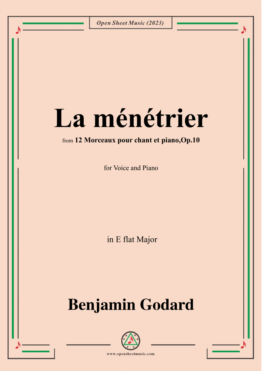 B. Godard-La ménétrier,in E flat Major,Op.10 No.6 Voice scores gallery preview page 1