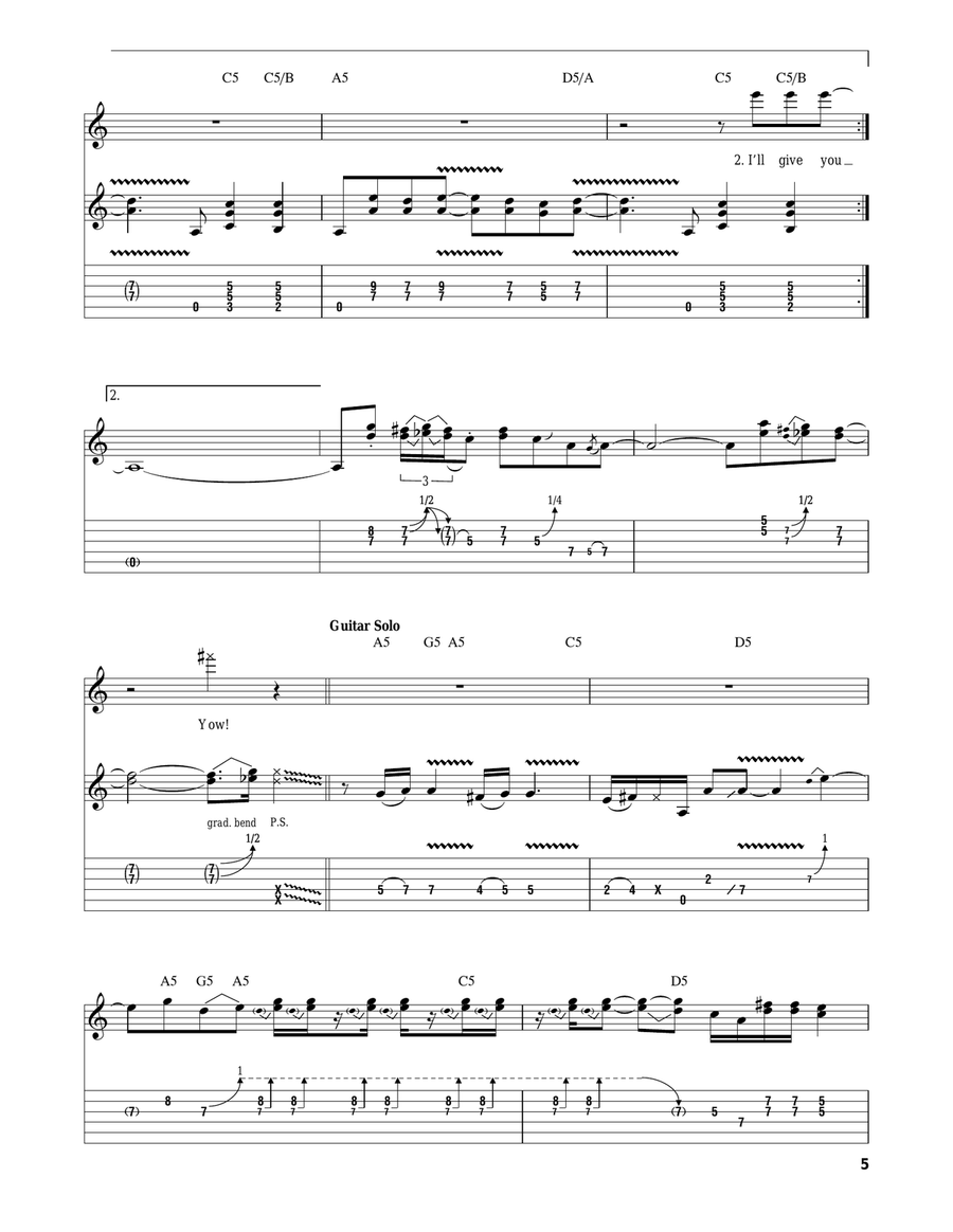 Hells Bells Acoustic Guitar scores gallery preview page 5