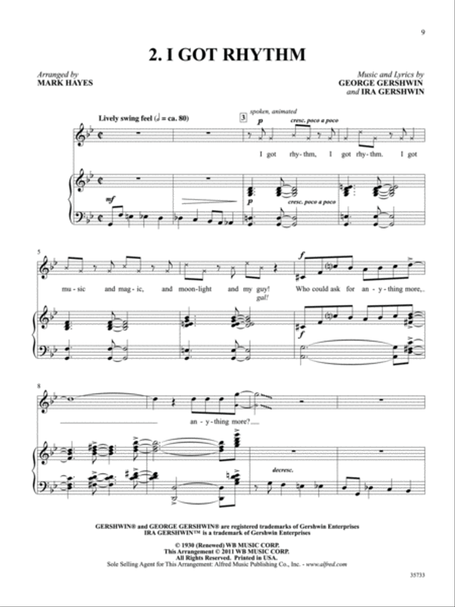 The Mark Hayes Vocal Collection -- Eight Favorite Solos from the Great American Songbook Small Ensemble scores gallery preview page 3