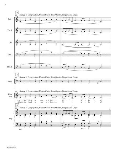 Three Congregational Hymn Settings for Brass