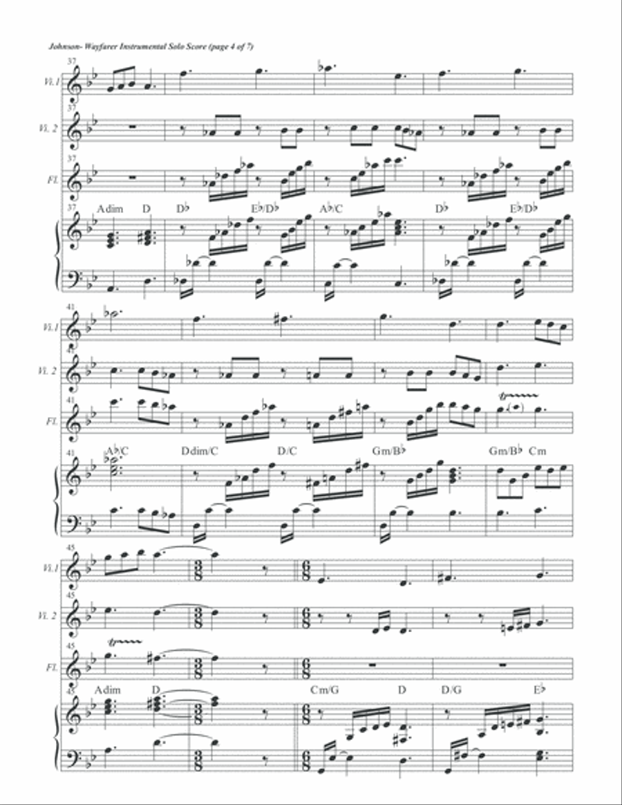 Wayfarer Inst. Solo Score Flute scores gallery preview page 6