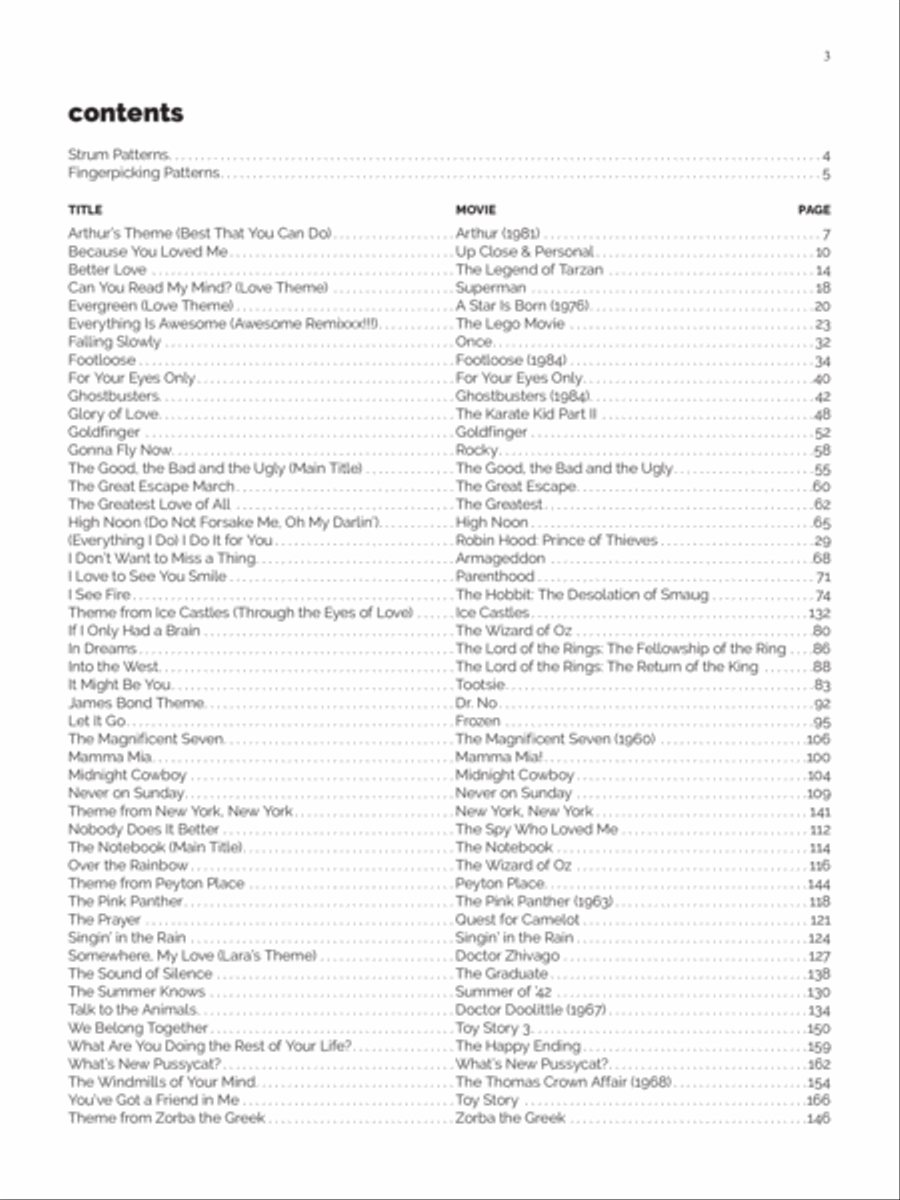 Alfred's Easy Guitar Songs -- Movie Hits Easy Guitar scores gallery preview page 4