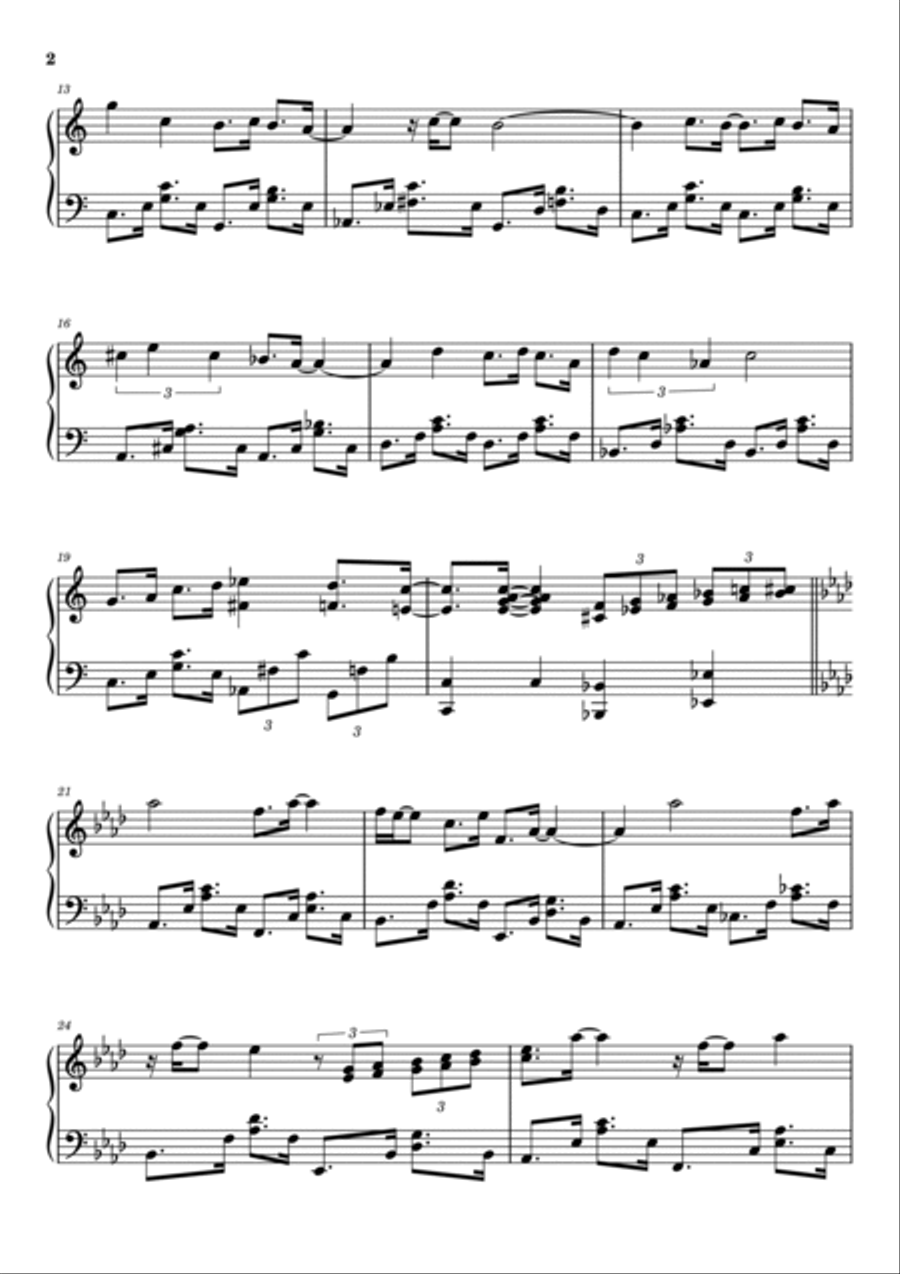 Dream A Little Dream Of Me Piano Solo scores gallery preview page 2
