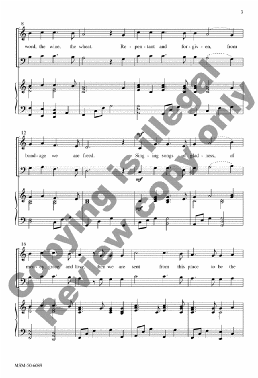 Hands of God 4-Part scores gallery preview page 3