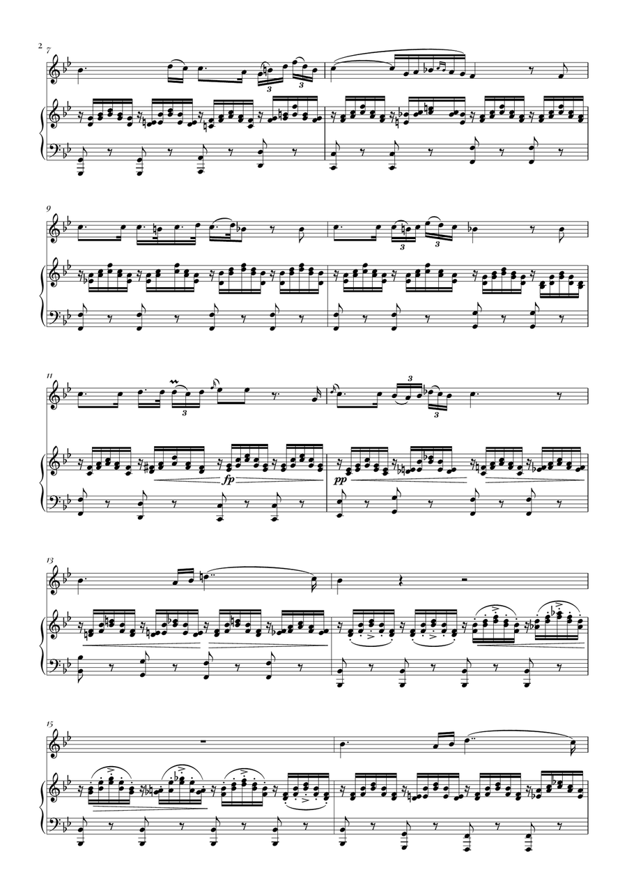 Ave Maria (Schubert) for Violin and Piano String Orchestra scores gallery preview page 2