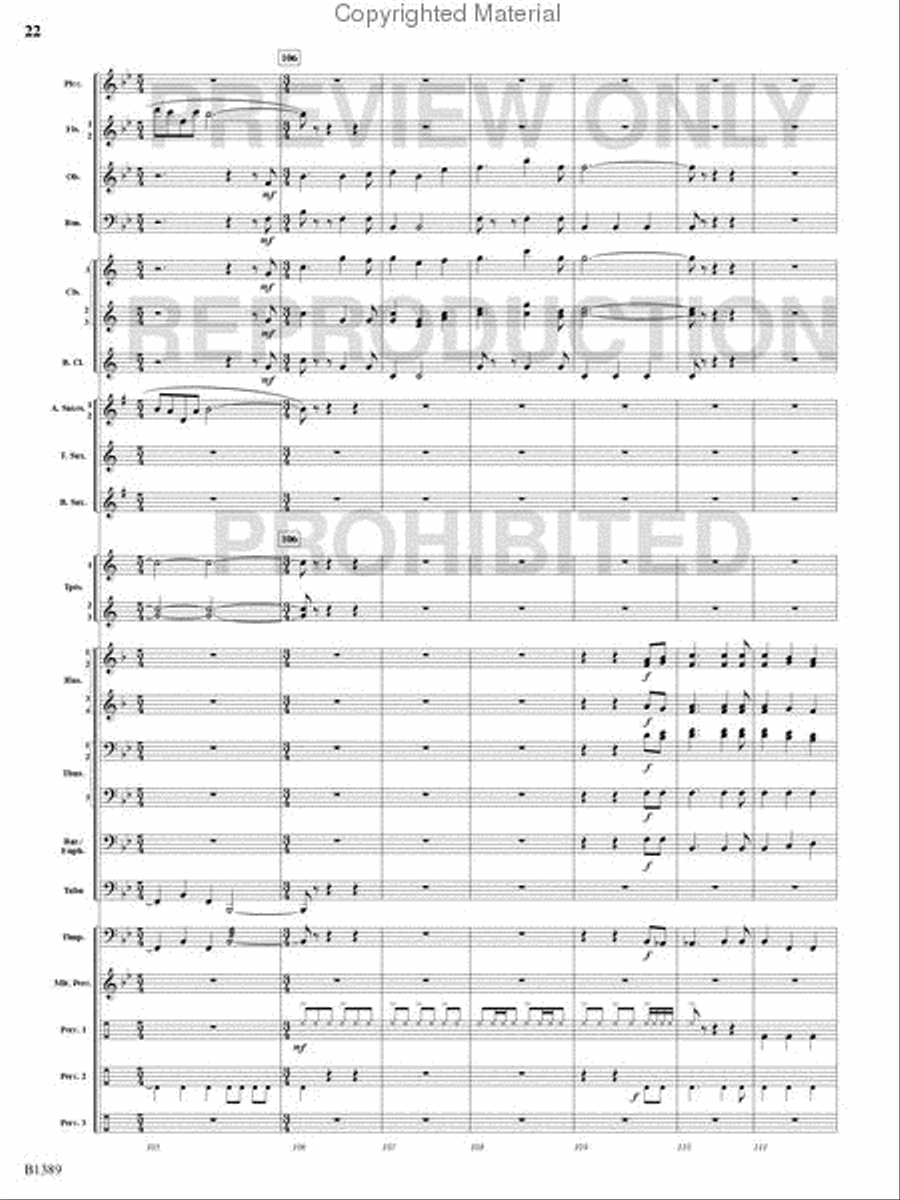 American Visions Concert Band scores gallery preview page 21