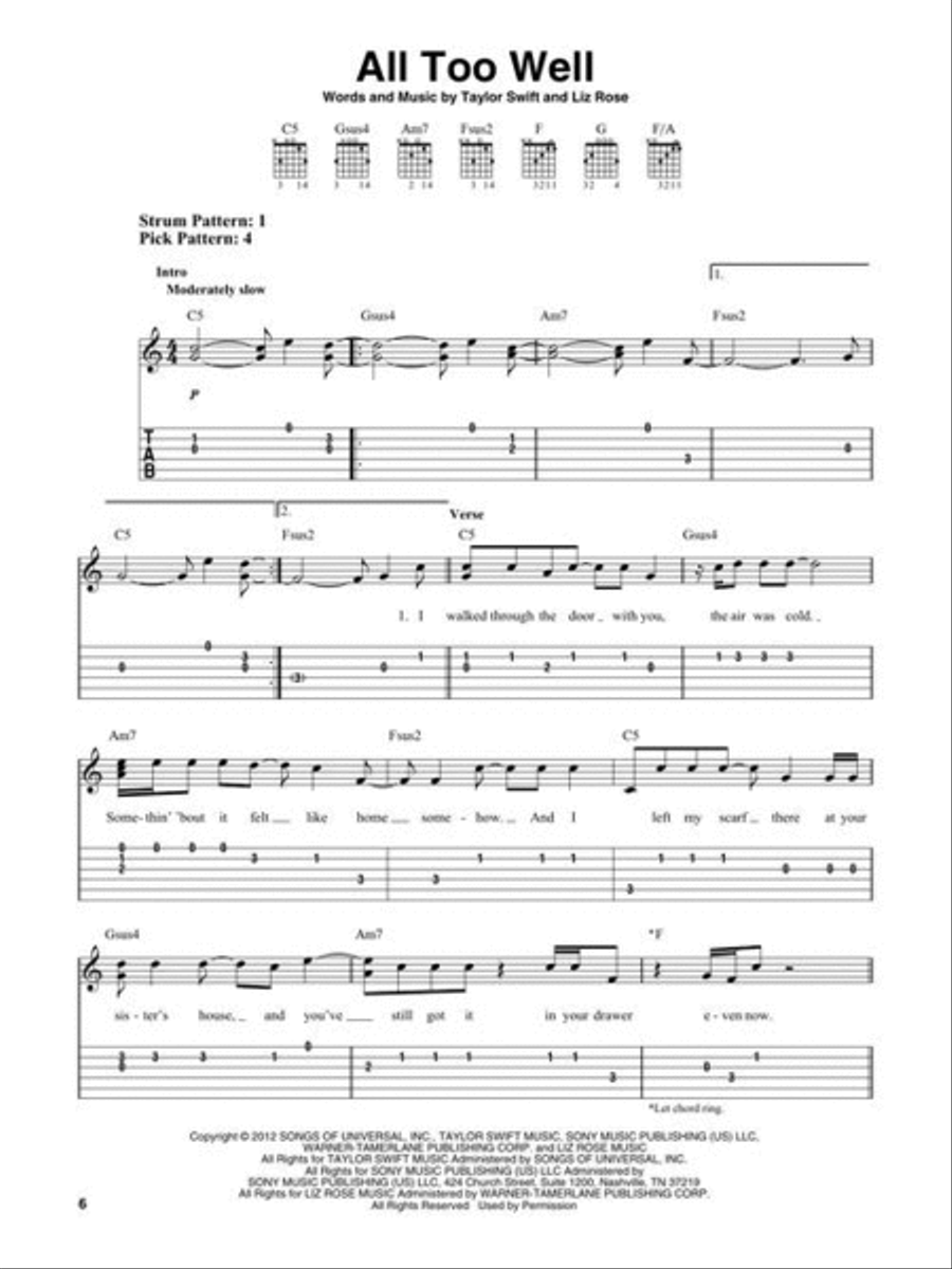 Chart Hits of 2021-2022 Electric Guitar scores gallery preview page 6