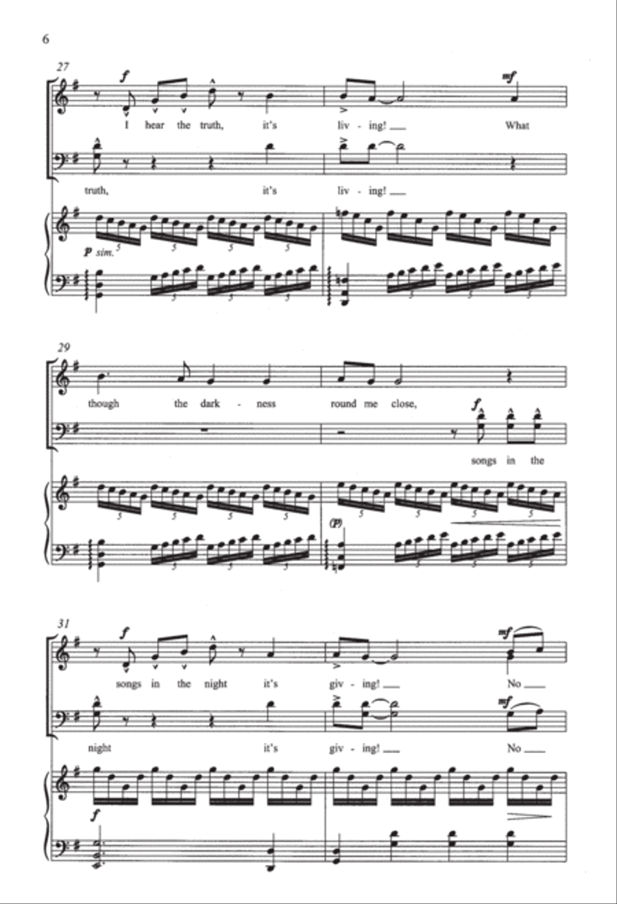 How Can I Keep from Singing? How Can I Keep from Singing? 4-Part scores gallery preview page 6