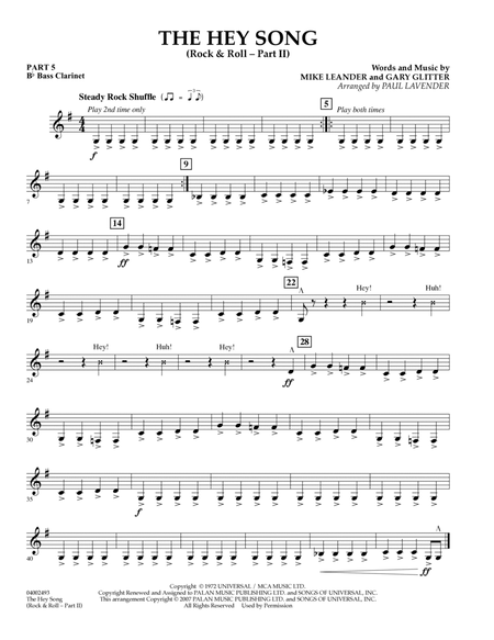 The Hey Song (Rock & Roll Part II) (Flex-Band) - Pt.5 - Bb Bass Clarinet