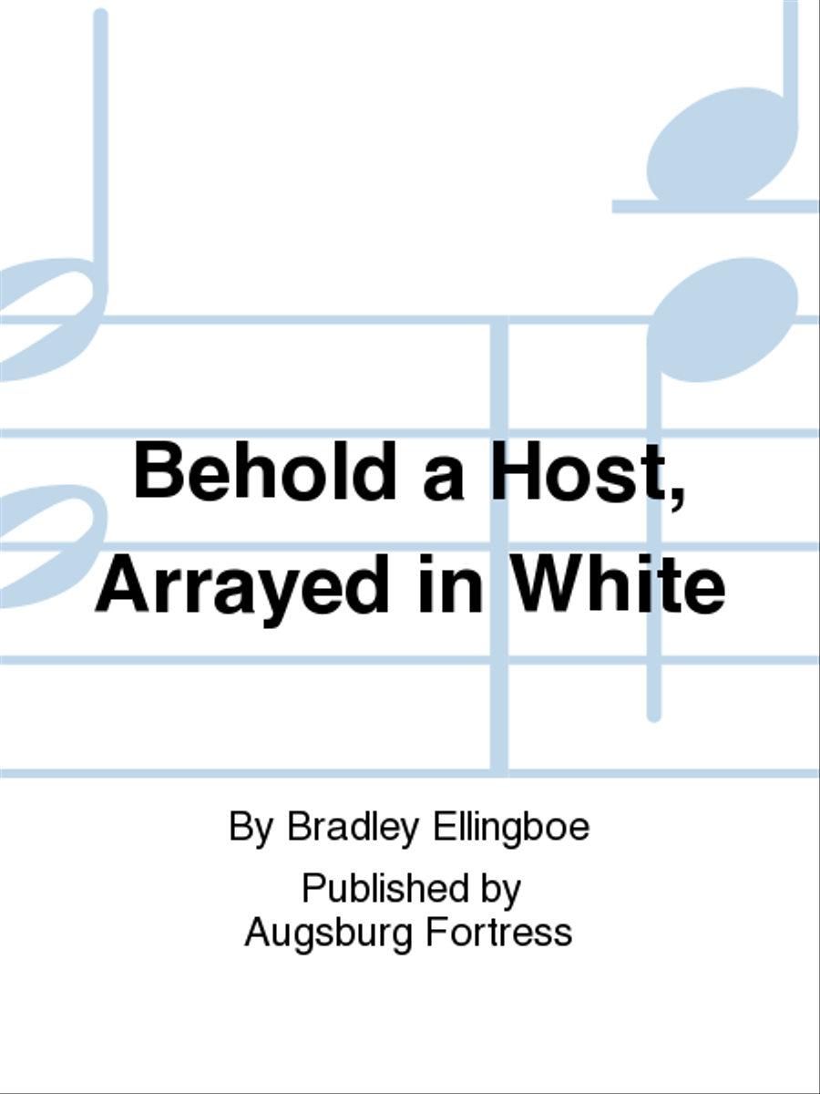 Behold a Host, Arrayed in White 3-Part scores gallery preview page 1