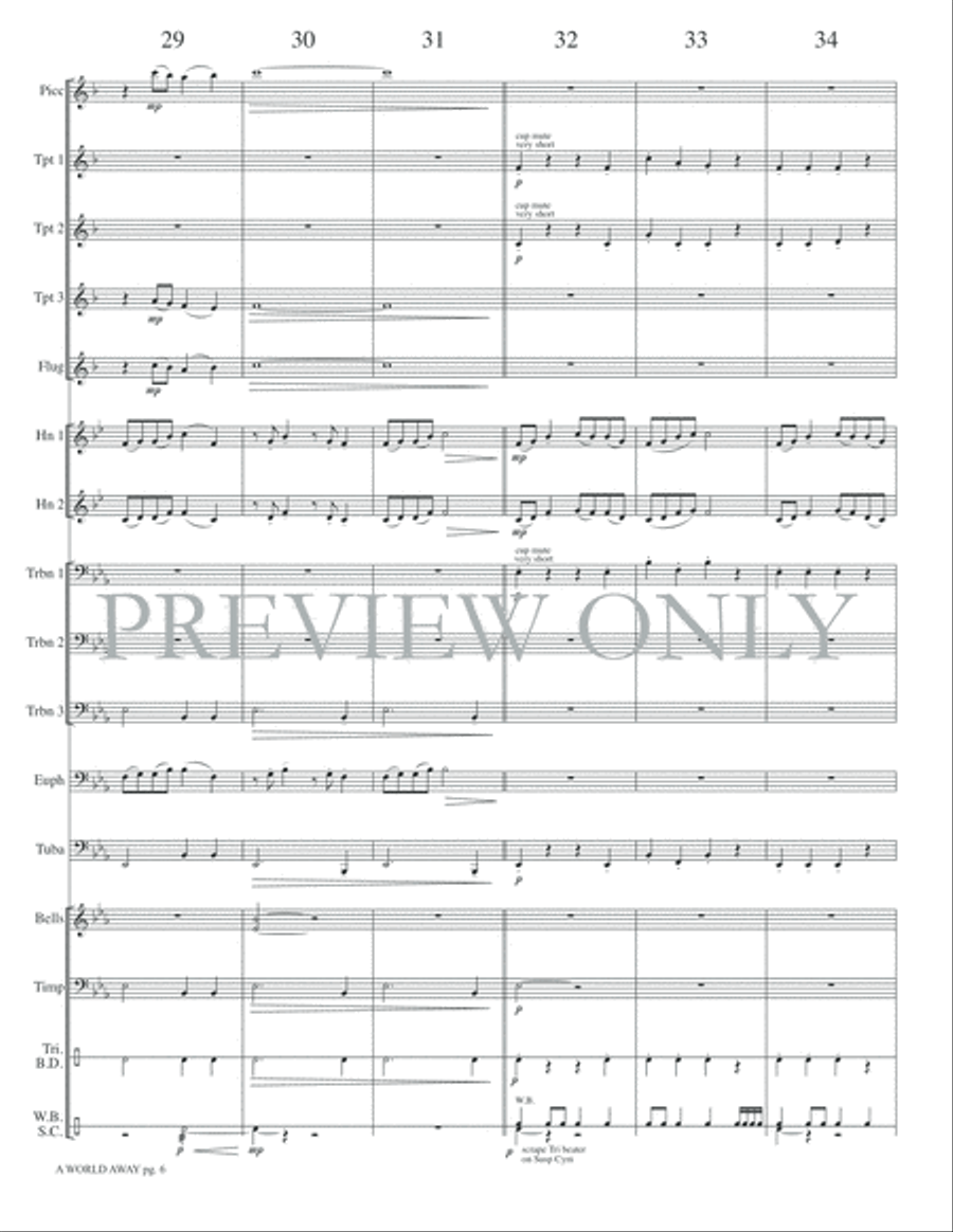 A World Away A World Away Small Ensemble scores gallery preview page 8
