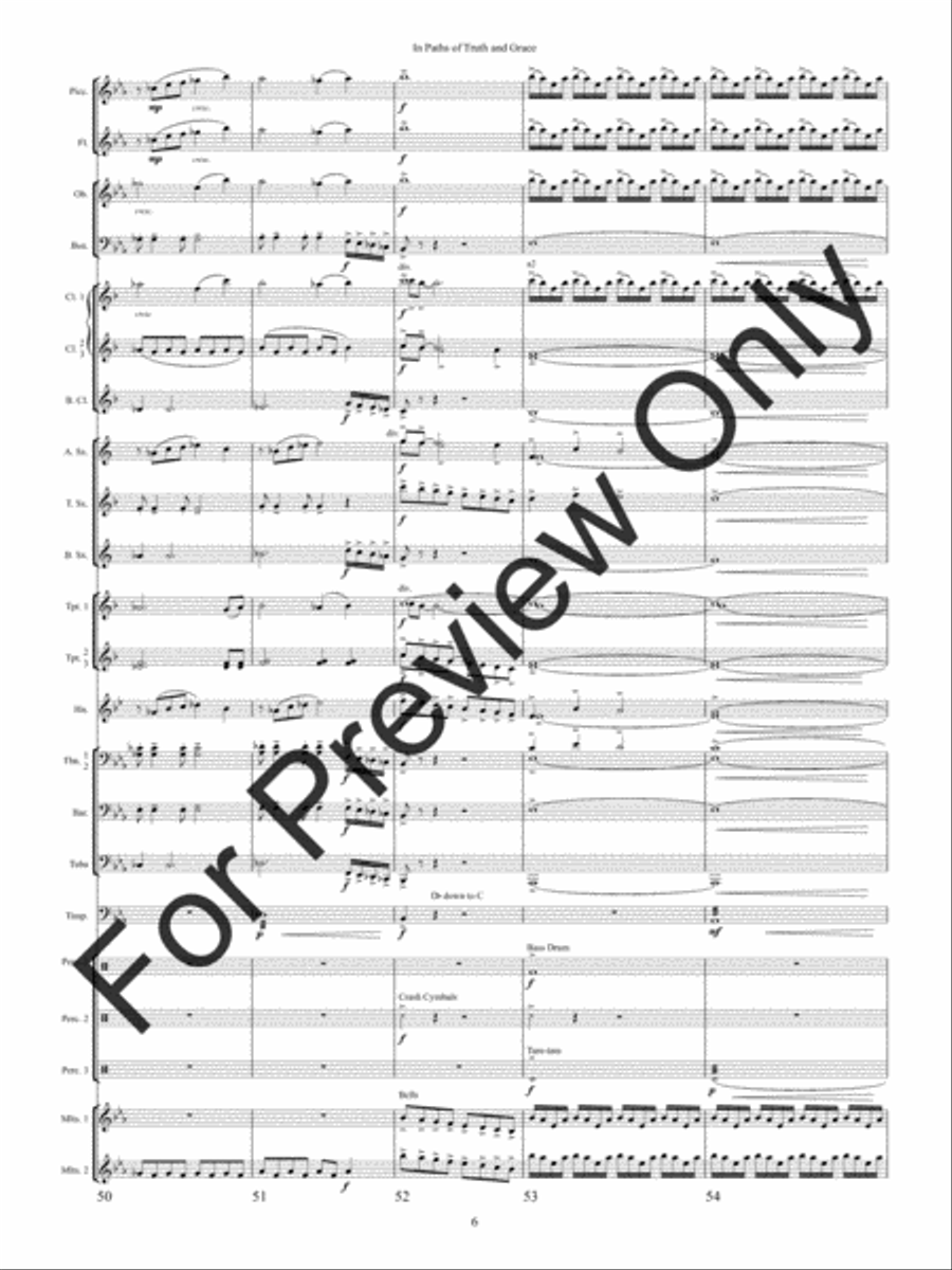 In Paths of Truth and Grace Concert Band scores gallery preview page 9