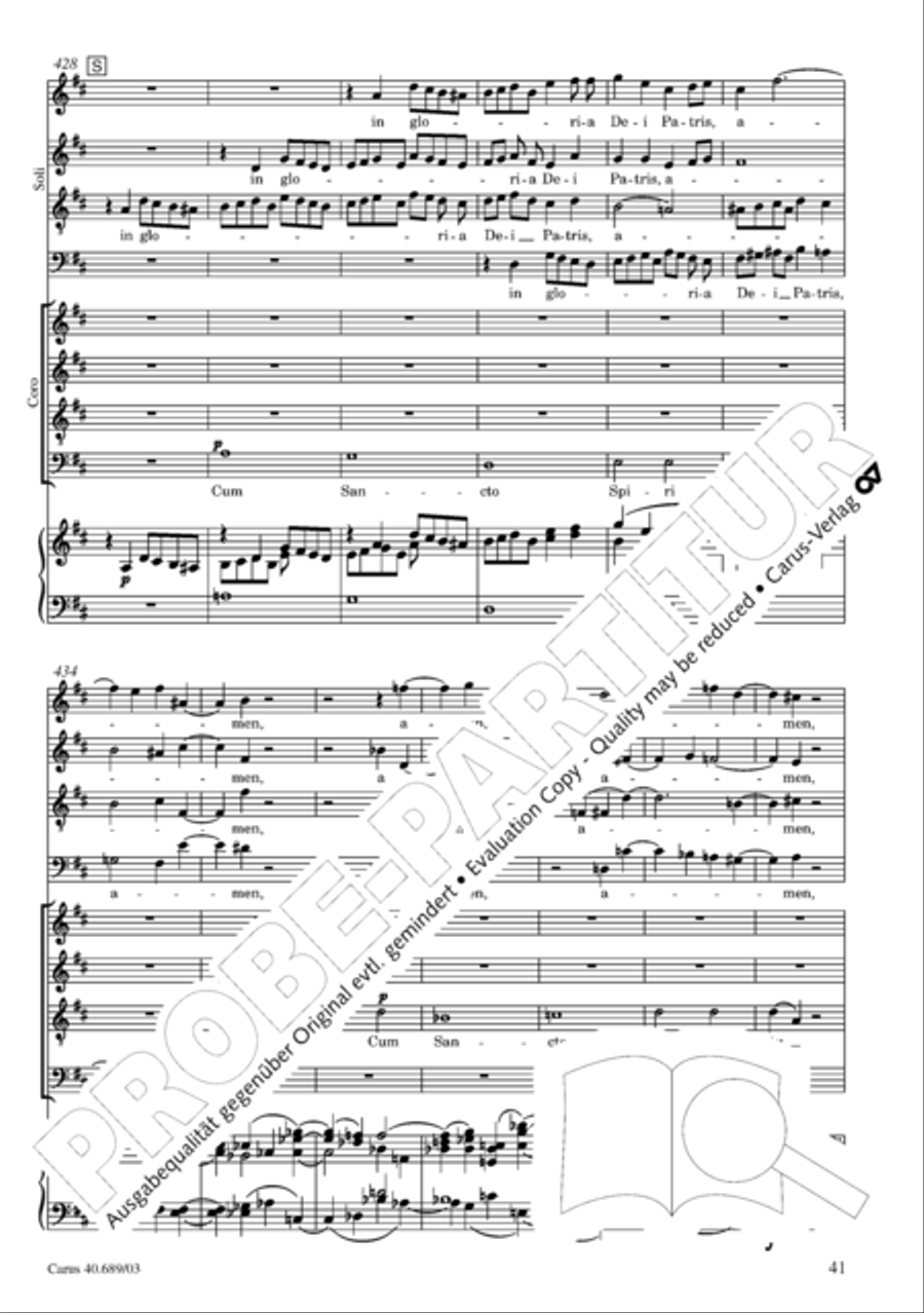 Missa solemnis Missa solemnis 4-Part scores gallery preview page 42
