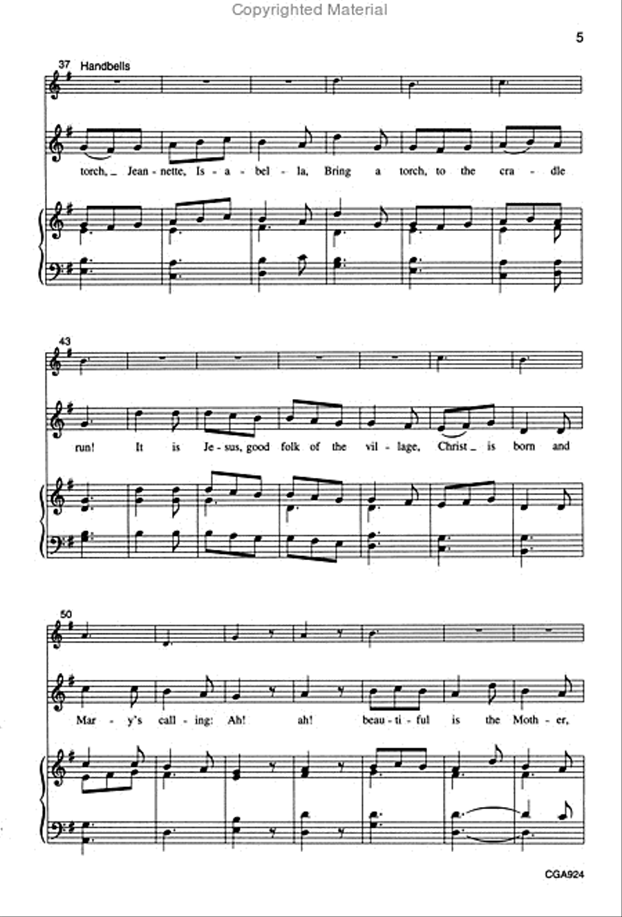 Bring a Torch, Jeannette, Isabella (Two-part) 2-Part scores gallery preview page 5