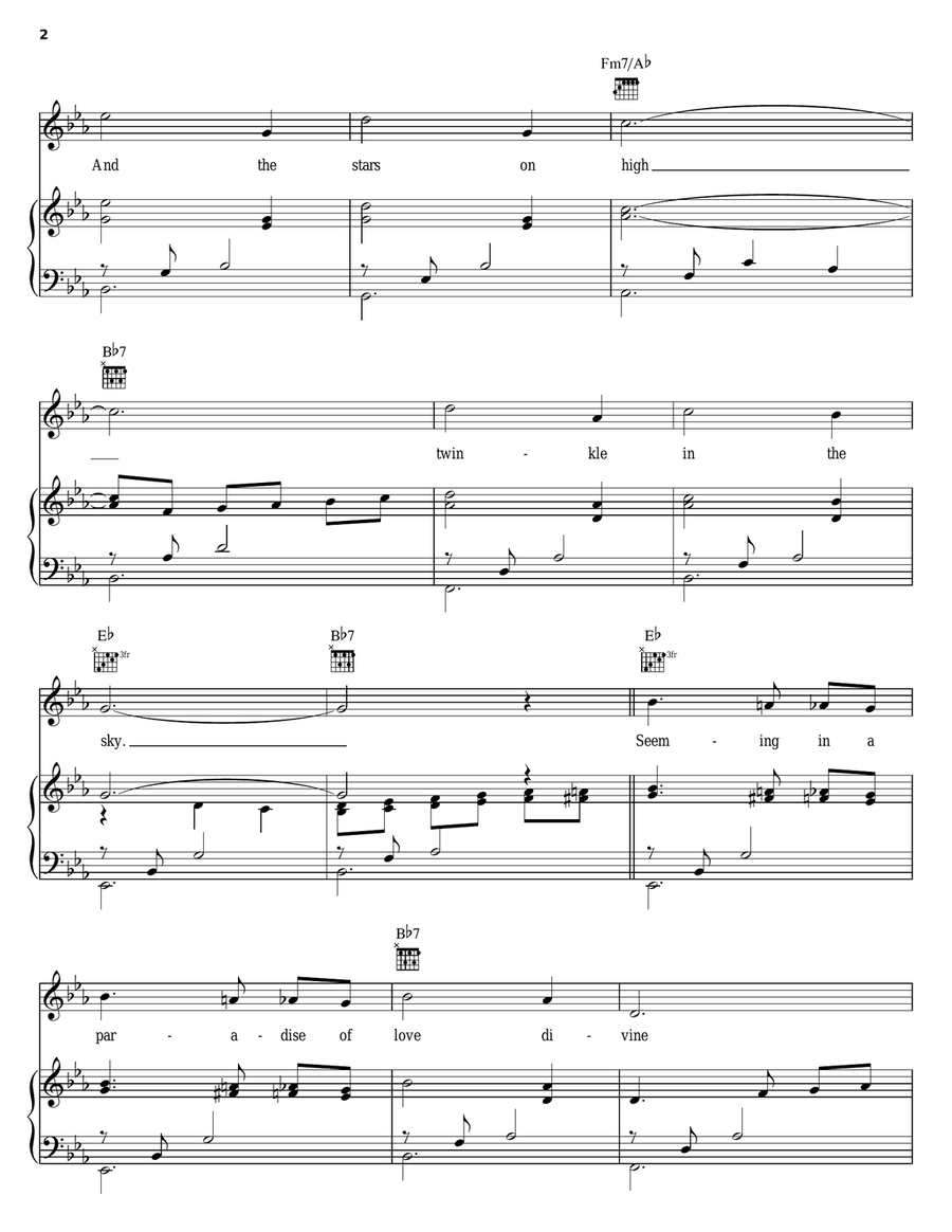 Beautiful Ohio Beautiful Ohio Piano, Vocal, Guitar scores gallery preview page 2