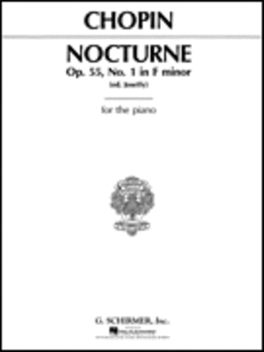 Nocturne, Op. 55, No. 1 in F Minor Piano Solo scores gallery preview page 1