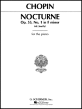 Book cover for Nocturne, Op. 55, No. 1 in F Minor