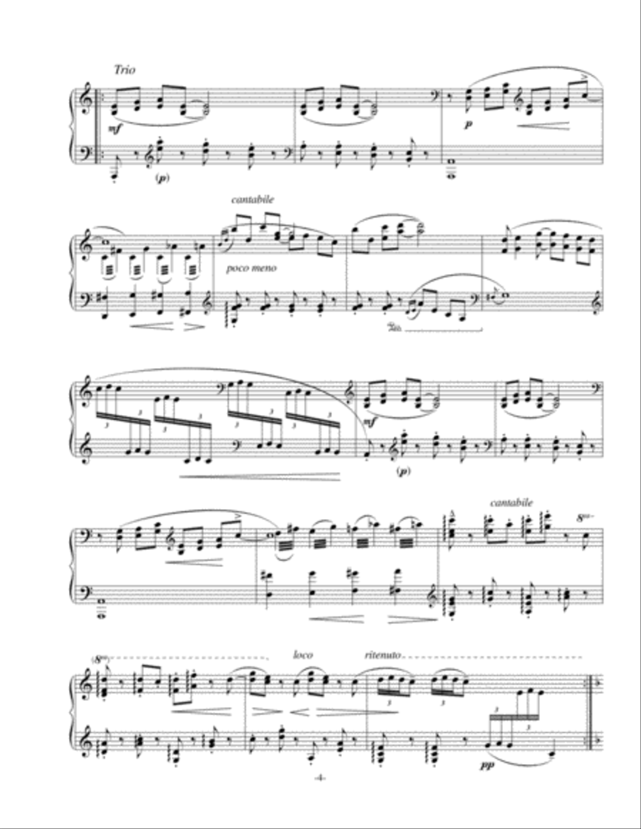 Two Flowers Rag Piano Solo scores gallery preview page 4