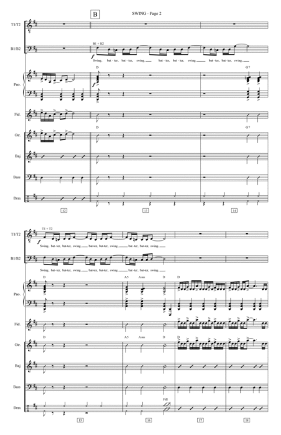 Swing Swing Violin scores gallery preview page 2