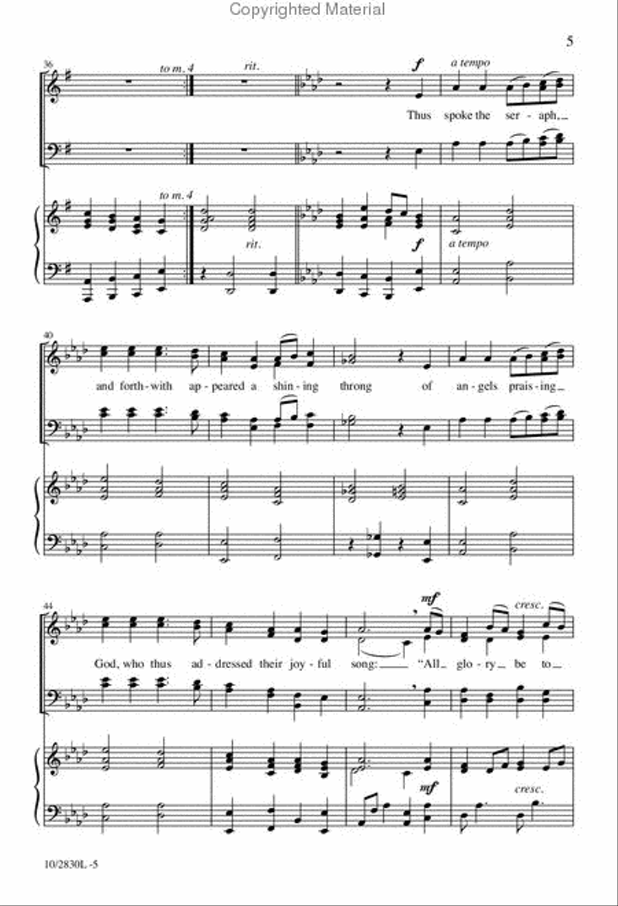 The Shepherds' Gloria 4-Part scores gallery preview page 5