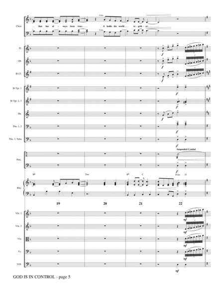 God Is In Control (arr. Heather Sorenson) - Full Score