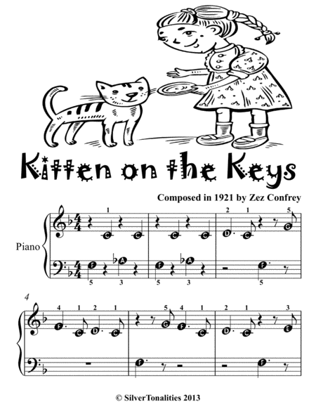 Kitten On the Keys Beginner Piano Sheet Music 2nd Edition