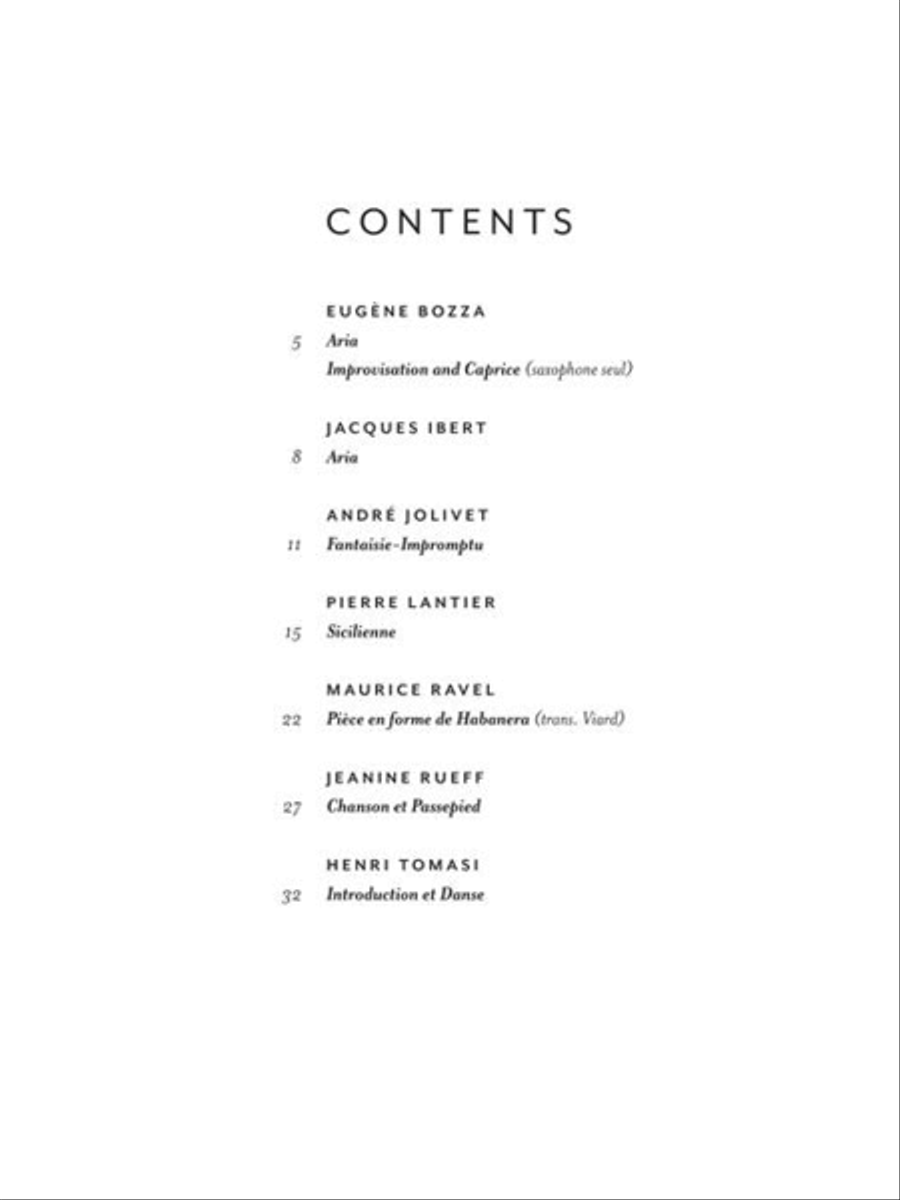 Eight Pieces by French Composers for Saxophone Alto Saxophone scores gallery preview page 3