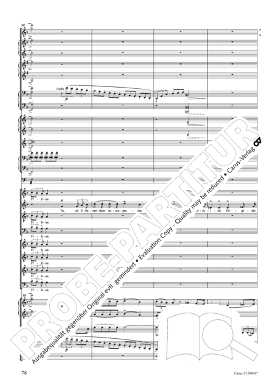 Quattro pezzi sacri Orchestra scores gallery preview page 79