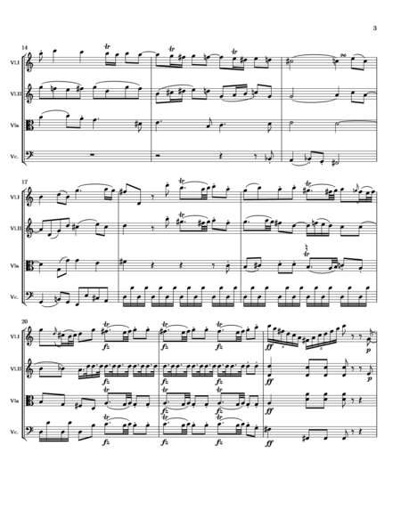 Joseph Haydn  - String Quartet in C major, Op. 76 No. 3 "Emperor"(Score&parts)