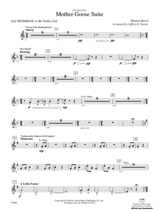 Mother Goose Suite: (wp) 2nd B-flat Trombone T.C.