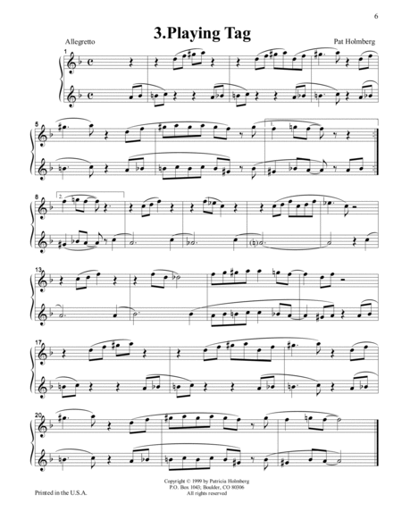 Ragtime Miniatures for Two Flutes - Set 1