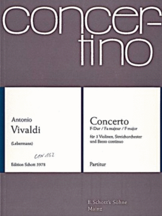 Concerto F Major PV 278