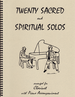 Book cover for 20 Sacred and Spiritual Solos for Clarinet