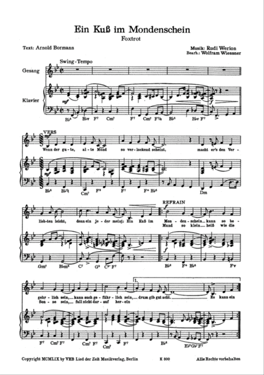 Ein Kuss im Mondenschein Voice scores gallery preview page 3