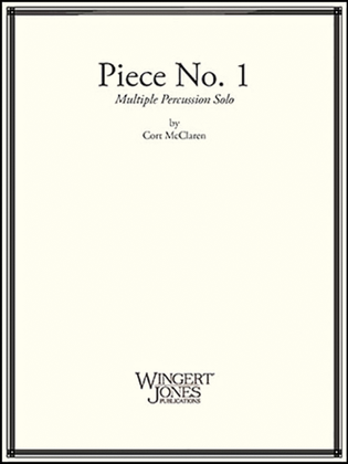 Book cover for Piece No. 1