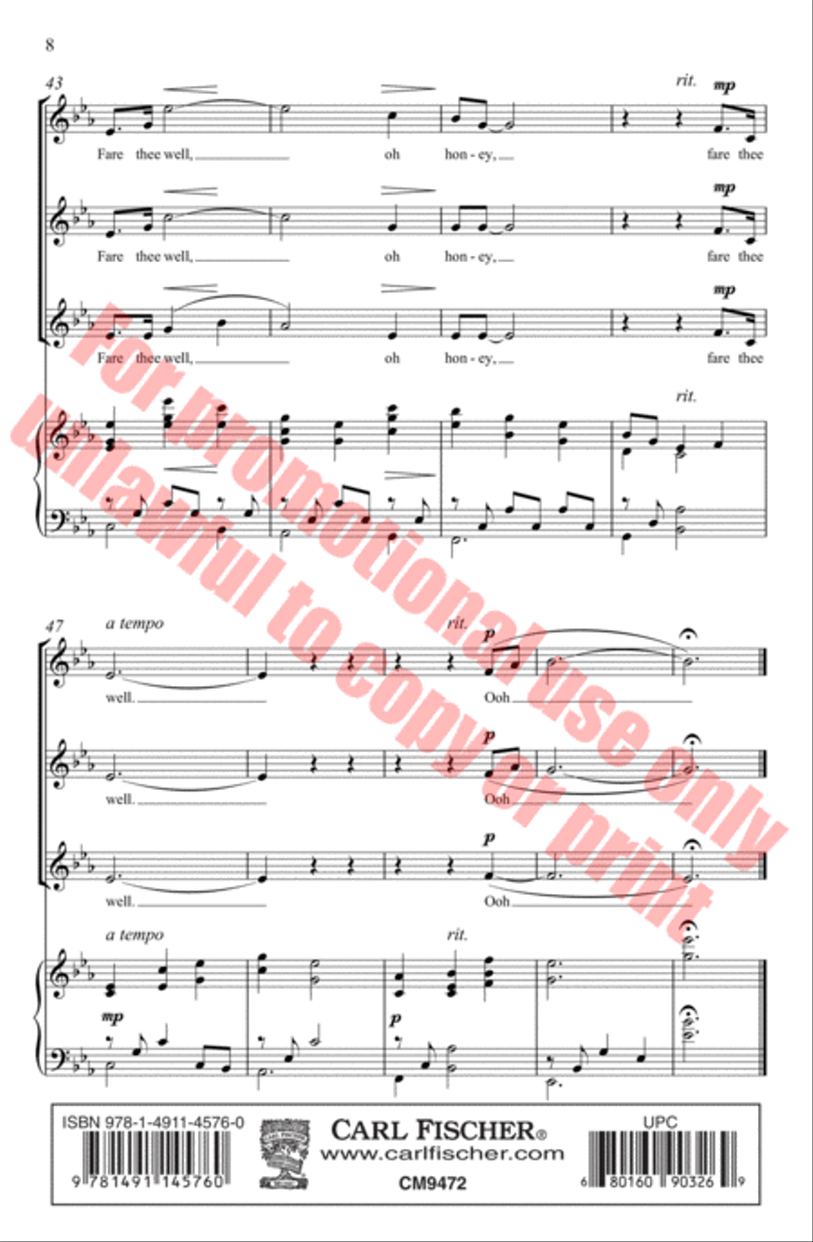 Dink's Song SSA scores gallery preview page 9