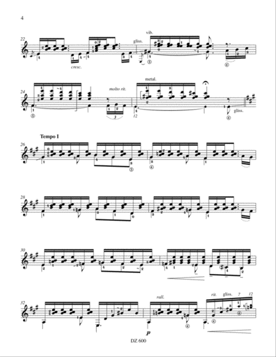Suite vagabonde Suite vagabonde Classical Guitar scores gallery preview page 4