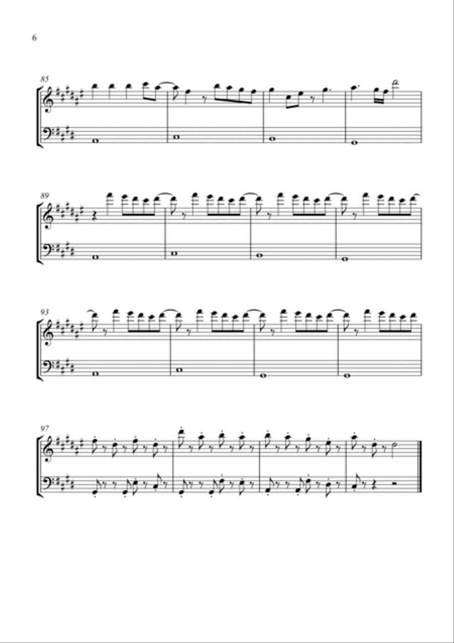 Bloody Mary Bloody Mary Woodwind Duet scores gallery preview page 6
