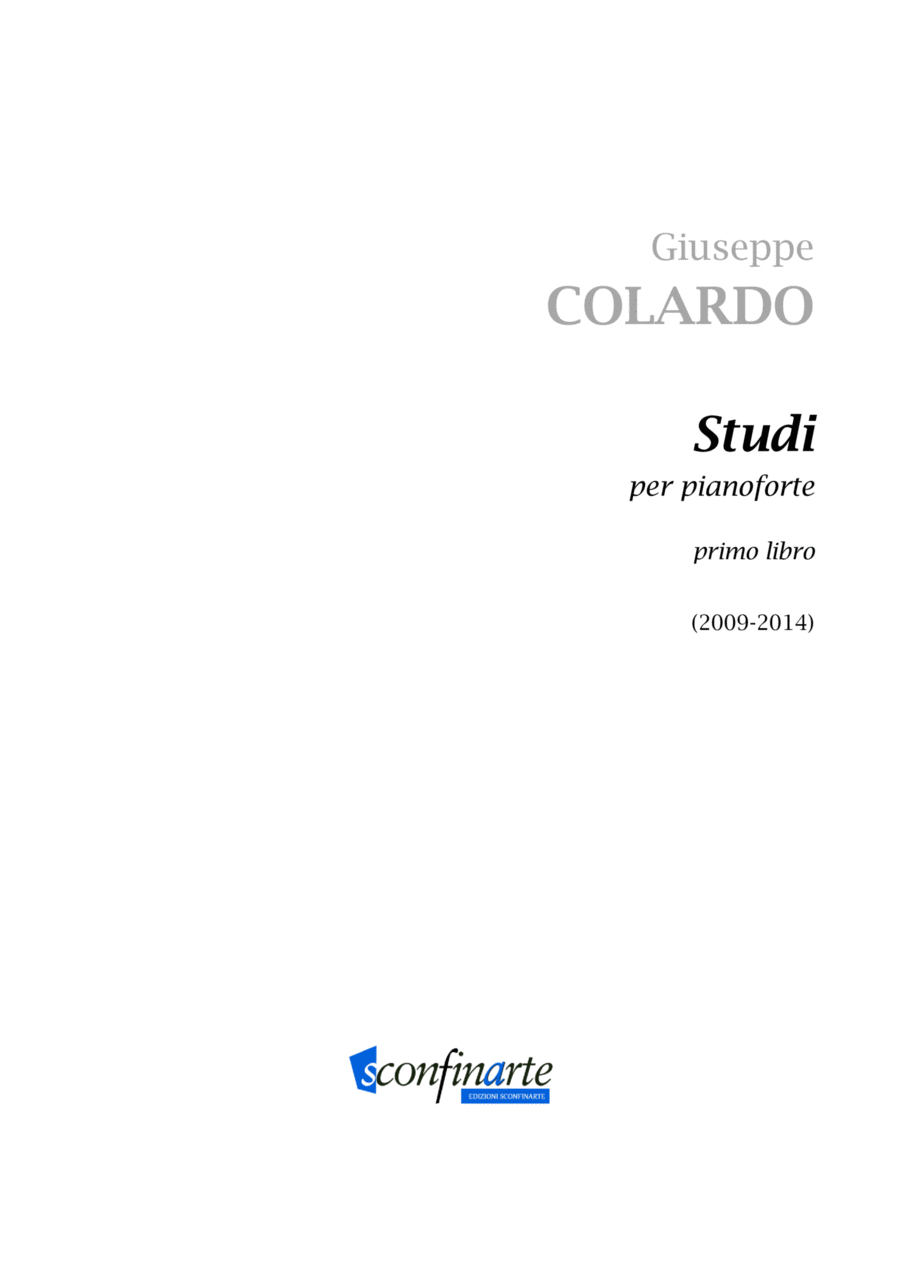 Giuseppe Colardo: STUDI (ES 892) Piano Method scores gallery preview page 1
