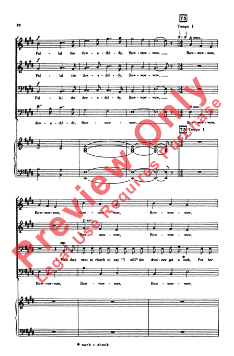 The Drummer and the Cook Men's Choir scores gallery preview page 10