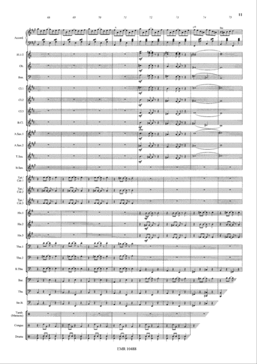 Tico Tico Tico Tico Concert Band scores gallery preview page 12