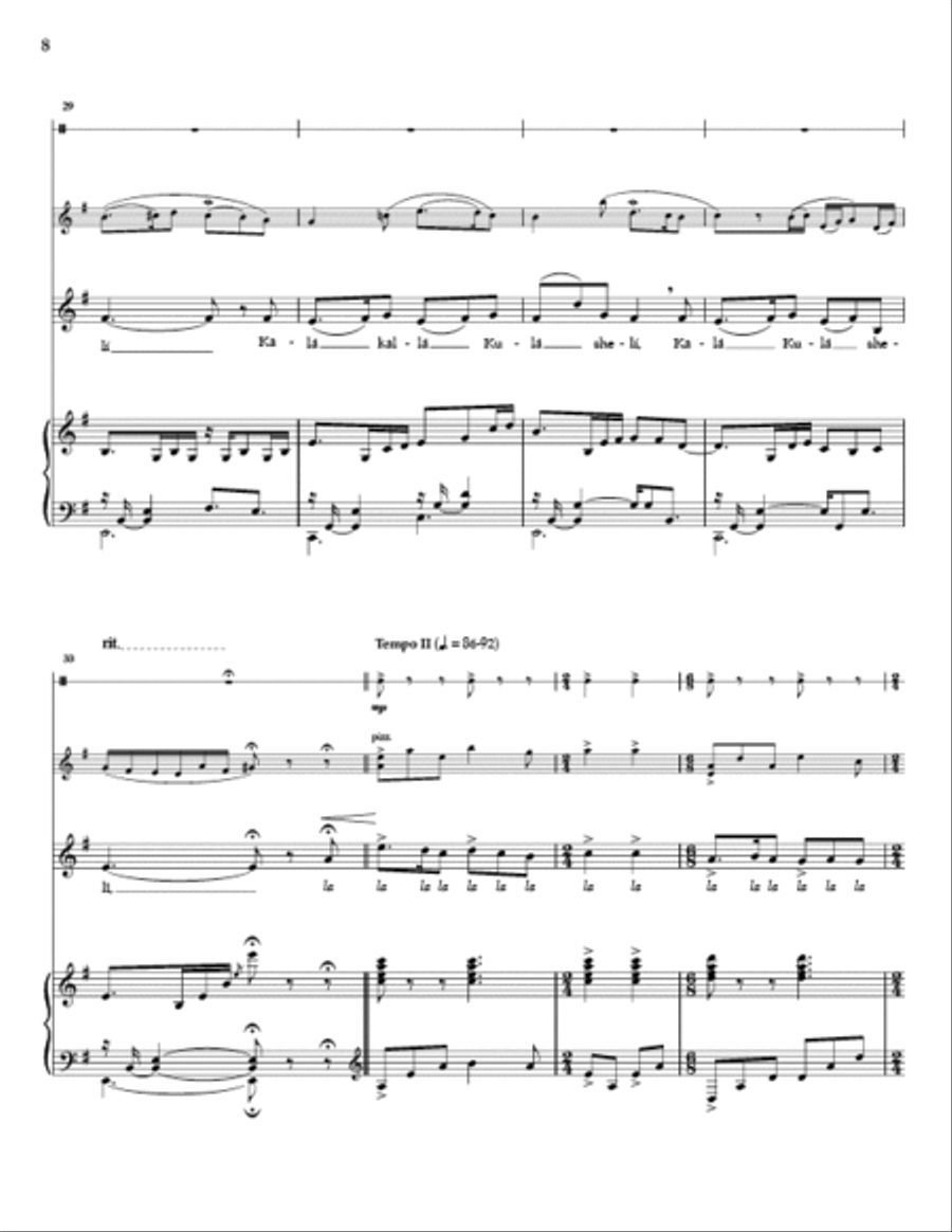 Five Hebrew Love Songs - Solo Soprano Version Choir scores gallery preview page 7